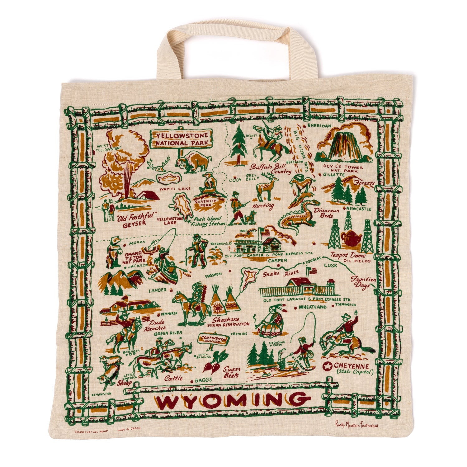 RMFB x MJ: Tote Bag "Wyoming" made from pure Hemp
